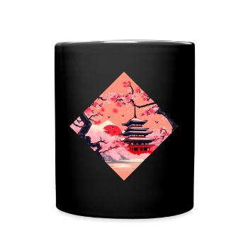 Japon Tour du Monde Temples Culture - Mug uni - noir - Devant