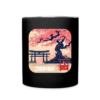 Japon Culture Temples Vacances - Mug uni - noir - Devant