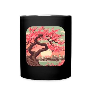 Japan World Tour Vacation Culture - Full Colour Mug - black - Front