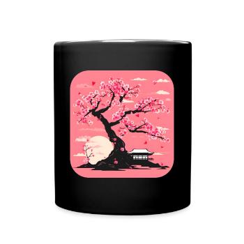 Japon Tour du Monde Temples Culture - Mug uni - noir - Devant