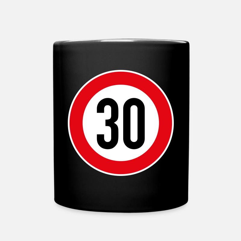 30 Geburtstag - Tasse einfarbig - Schwarz