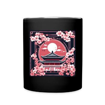 Temples Tokyo Culture Tour du Monde - Mug uni - noir - Devant