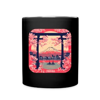 Temples Tokyo Culture Tour du Monde - Mug uni - noir - Devant