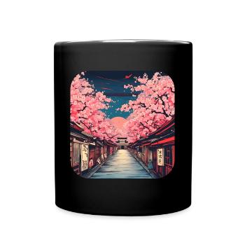 Japon Tour du Monde Temples Culture - Mug uni - noir - Devant