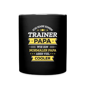 COOLER TRAINER PAPA VATERTAG GEBURTSTAG - Tasse einfarbig - Schwarz - Vorne