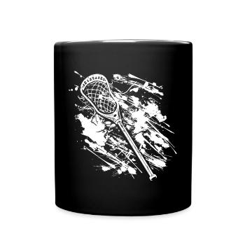 Graffiti de batte de crosse - Mug uni - noir - Devant