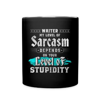 Serveur Spécialiste Travail Profession - Mug uni - noir - Devant