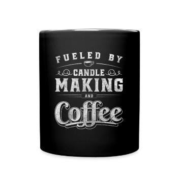 Kerzenmacher Hobby Romantiker Dekoration - Tasse einfarbig - Schwarz - Vorne