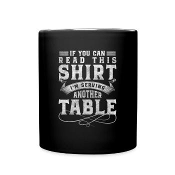 Serveur Service de pourboires Gastronomie Chef - Mug uni - noir - Devant