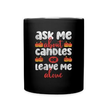 Candle Decoration Romantic Passion - Full Colour Mug - black - Front