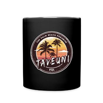 Taveuni – Fiji's Tropical Paradise - Full Colour Mug - black - Front