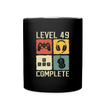 Niveau 49 Complet Gamer 49e anniversaire - Mug uni - noir - Devant