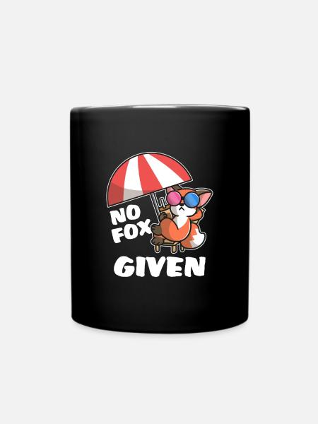 Renard cool - Mug uni - noir