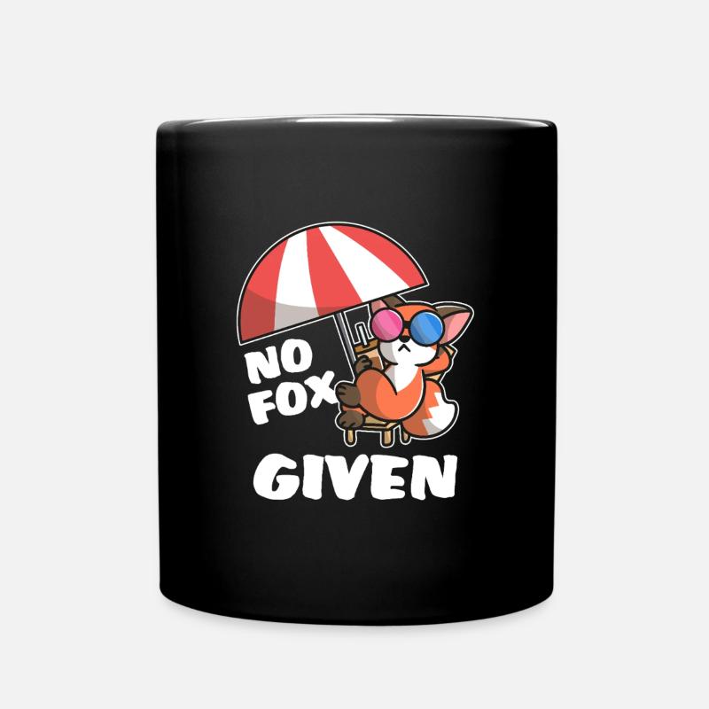 Renard cool - Mug uni - noir