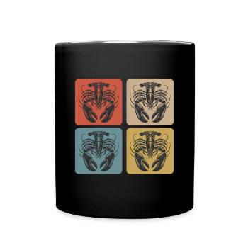 Lobster – symbol of the sea - Full Colour Mug - black - Front