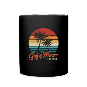 Golfe du Mexique Rétro Vintage - Mug uni - noir - Devant