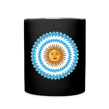 Sun, Sea and Colors of the Mediterranean Sea - Full Colour Mug - black - Front