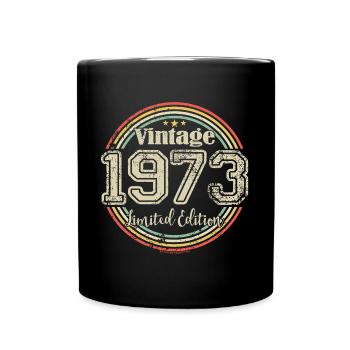 Vintage Rétro Edition Limitée 1973 Année de naissance - Mug uni - noir - Devant