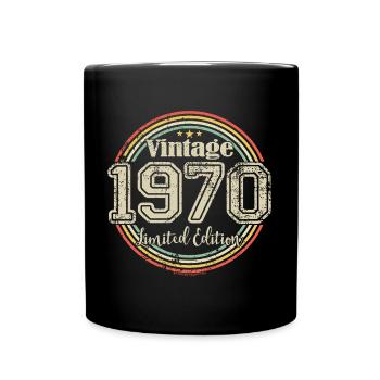 Vintage Rétro Édition Limitée Anniversaire des Années 1970 - Mug uni - noir - Devant