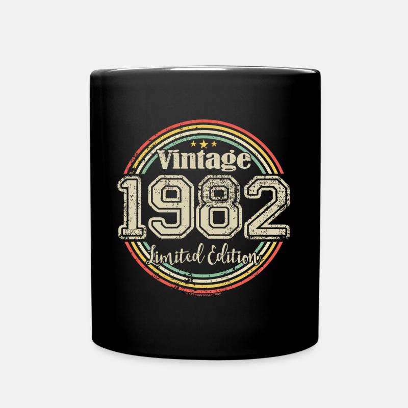 Vintage Rétro Edition Limitée 1982 Année de naissance - Mug uni - noir