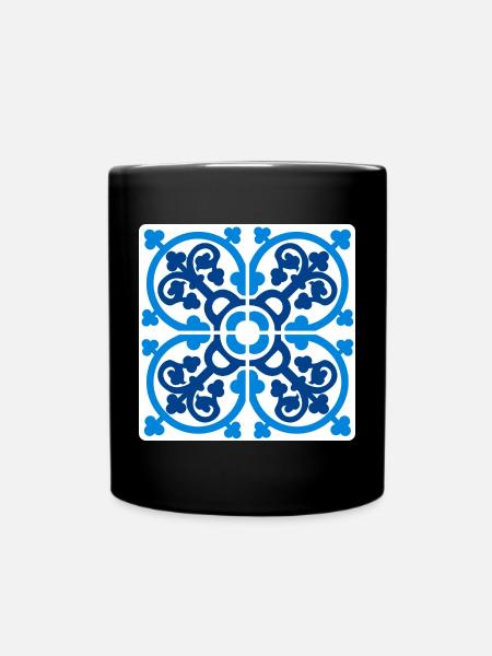 Mediterranean Majolica - Full Colour Mug - black