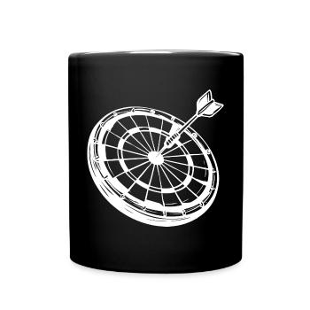 Dart Drawing - Full Colour Mug - black - Front