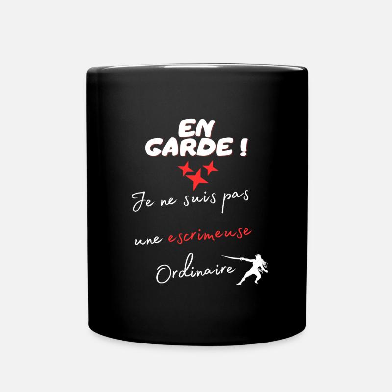 Fechter - Tasse einfarbig - Schwarz