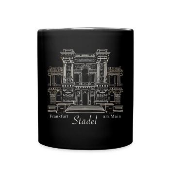 Städel Kunstmuseum Francfort-sur-le-Main Dessin à la main - Mug uni - noir - Devant