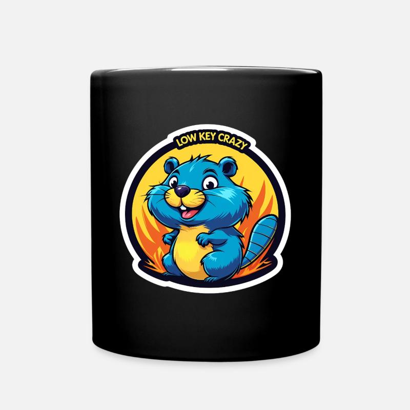 Low Key Crazy Bieber - Full Colour Mug - black