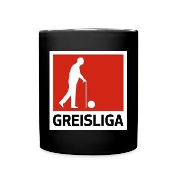 Greisliga - AH Alte Herren Fußball Liga - Tasse einfarbig - Schwarz - Vorne
