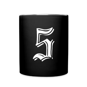Five - Full Colour Mug - black - Front