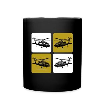 Hélicoptère de l’Armée – Militaire - Mug uni - noir - Devant