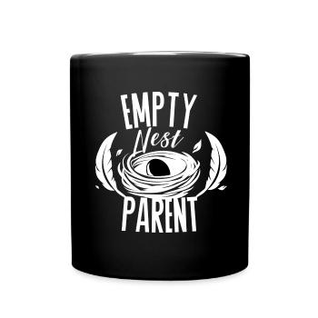 Empty Nest Parent – Minimal Eltern Design - Full Colour Mug - black - Front