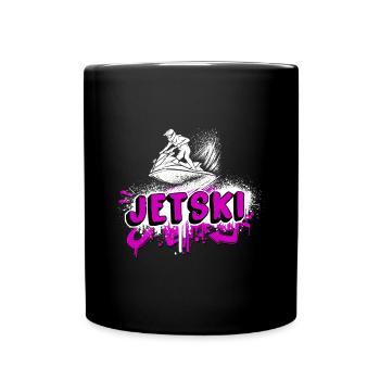 Jet Ski Graffiti – Splash and Ride - Mug uni - noir - Devant