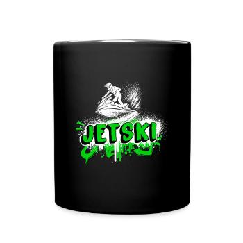 Jet Ski Graffiti – Splash and Ride - Mug uni - noir - Devant