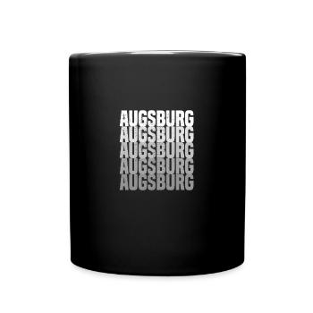 Augsburg - Tasse einfarbig - Schwarz - Vorne