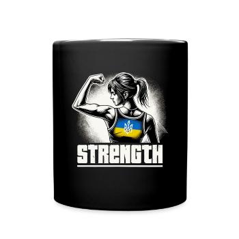 Femme forte confiante Femme ukrainienne Cadeau - Mug uni - noir - Devant