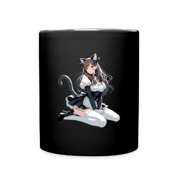 Chat Costume Belle Femme Cosplay Cadeau - Mug uni - noir - Devant