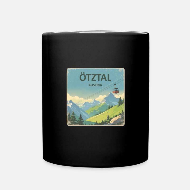 Oetztal - Tasse einfarbig - Schwarz
