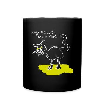 Kitty 2 - Tasse einfarbig - Schwarz - Vorne