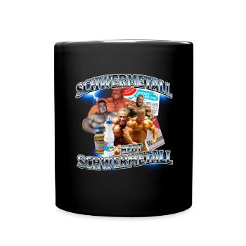Nur Schwermetall hebt Schwermetall - Tasse einfarbig - Schwarz - Vorne