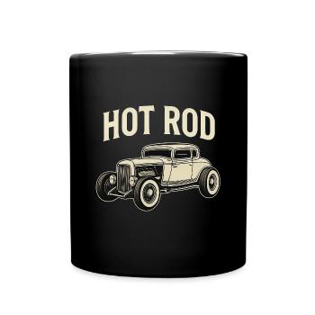 Voiture classique Hot Rod - Mug uni - noir - Devant