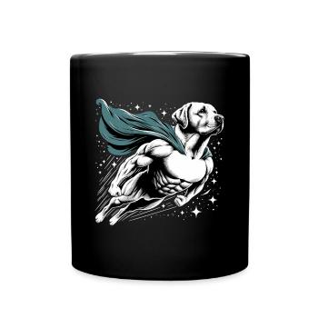 Super chien Labrador Retriever Labi Labbi Cadeau - Mug uni - noir - Devant