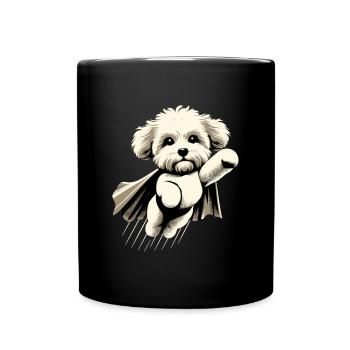 Super Dog Maltipoo Moodle Multipoo Gift - Full Colour Mug - black - Front
