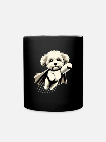 Super Hund Maltipoo Moodle Multipoo Geschenk - Tasse einfarbig - Schwarz