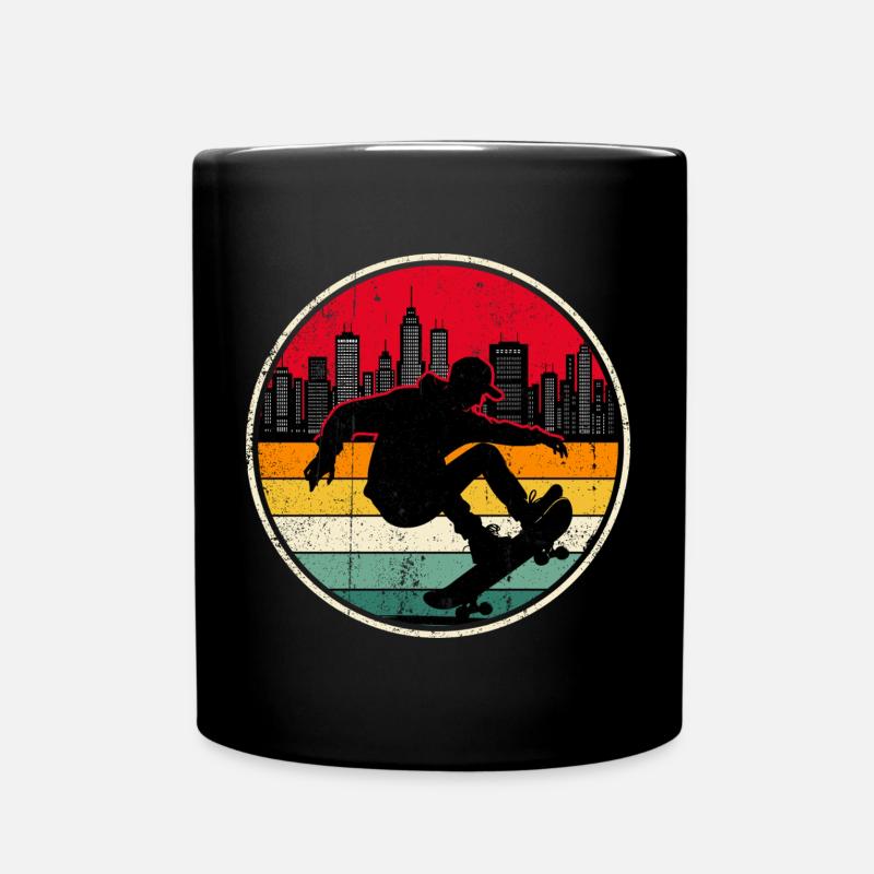 Urban Sunset Skate Silhouette - Tasse einfarbig - Schwarz