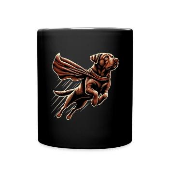 Super chien labrador brun Labi Labbi cadeau - Mug uni - noir - Devant