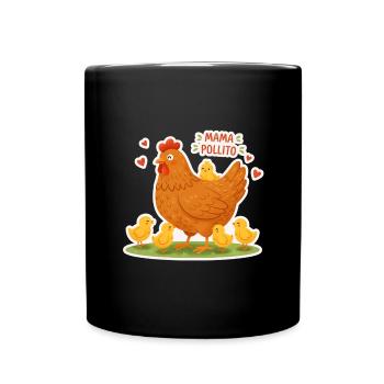 Super Mama Poule - Mug uni - noir - Devant