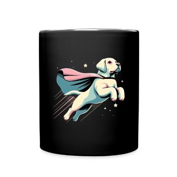 Super chien Labrador Retriever Labi Labbi Cadeau - Mug uni - noir - Devant