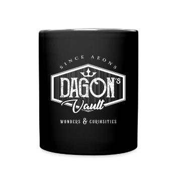DAGON LOGO BLANC - Mug uni - noir - Devant